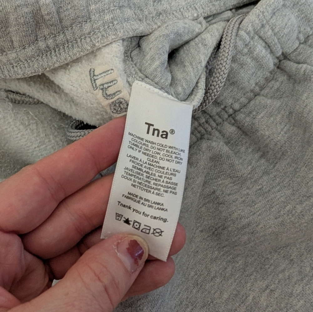 Aritzia Tna Cozy Fleece Mega Sweat Set Women’s XS Gray Hoodie Joggers - Picture 7 of 15